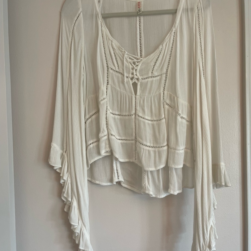 Raga cotton Bell Sleeve Top